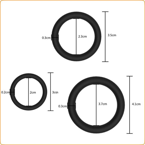 BDStyle Luminous Cock Ring Set Glow in the Dark Enhancement - Ball and Cock Toys