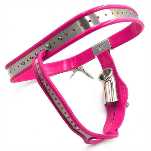 BDStyle Male Chastity Cage with Penis Tube Stainless Steel and Silicone - Male Chastity