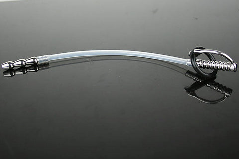BDStyle Marfan Penis Plug With Glans Ring 150mm Deep Urethral Play - Penis Plugs