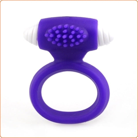 BDStyle Mfones Silicone Cock Ring with Powerful Single Speed Vibration - Ball and Cock Toys