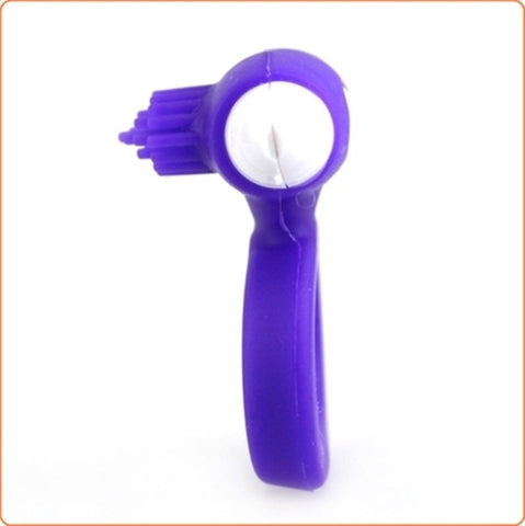 BDStyle Mfones Silicone Cock Ring with Powerful Single Speed Vibration - Ball and Cock Toys