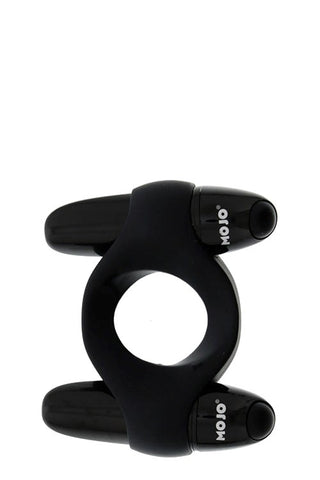 Icon Brands MOJO Catamaran Cock Ring with Dual Vibrating Bullets - Vibrating Cock Rings
