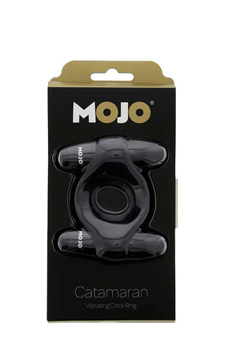 Icon Brands MOJO Catamaran Cock Ring with Dual Vibrating Bullets - Vibrating Cock Rings