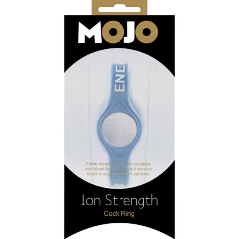 Icon Brands MOJO Ion Strength Cock Ring Black with Ion Technology - Cock Rings