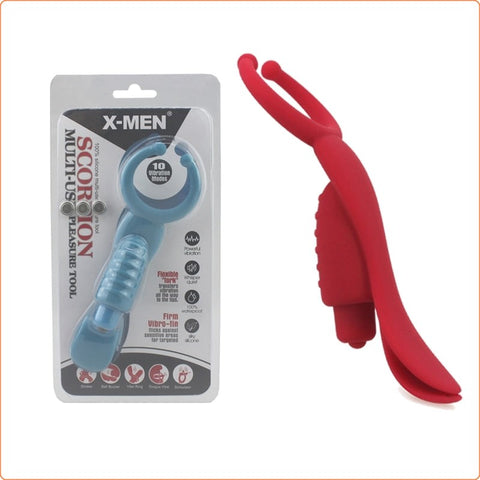 BDStyle Multi Use Erection Tool Vibrating Cock Ring with 10 Modes - Ball and Cock Toys