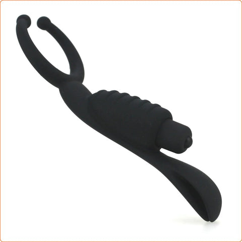 BDStyle Multi Use Erection Tool Vibrating Cock Ring with 10 Modes - Ball and Cock Toys