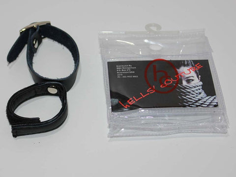 BDStyle Mystique Cock Ring & Testicle Harness Leather Dual Ring Design - Ball and Cock Toys