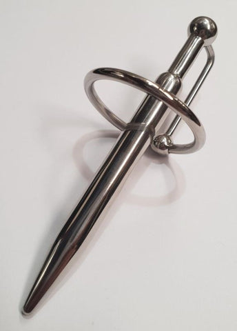 Hells Couture Neat Tube Cock Plug With Glans Ring & Ball Surgical Steel - Penis Plugs
