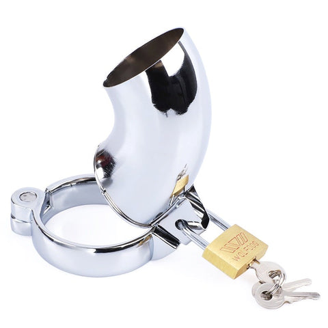 BDStyle Ned Kelly Male Chastity Device Stainless Steel Cock Cage - Male Chastity
