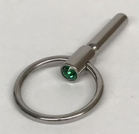 Hells Couture Newart Beginners Cock Plug Green Medical Steel Urethral Toy - Penis Plugs