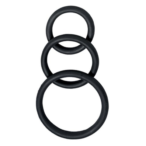 Spartacus Enterprises Nitrile C Ring Set for Enhanced Erection Control - Cock Rings