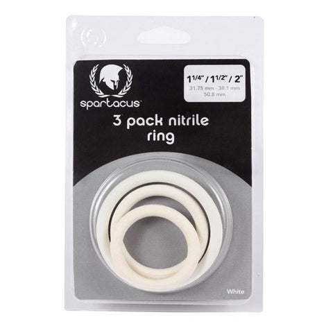 Spartacus Enterprises Nitrile C Ring Set for Enhanced Erection Control - Cock Rings