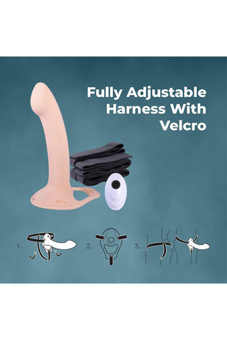Nanma Erection Agents Rechargeable Vibrating Hollow Strap On - Strap On Sextoys