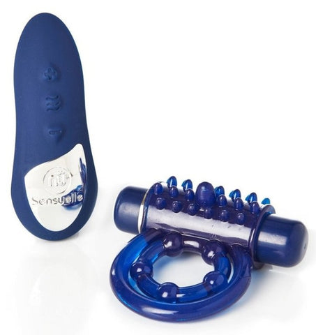 Nu Sensuelle Remote Control Bullet Ring with 15 Vibration Modes - Cock Rings
