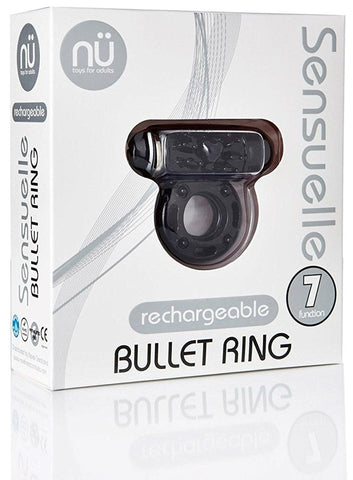 Nu Sensuelle ULTRA FLEX Rechargeable Bullet Ring with Seven Vibration Modes - Vibrating Cock Rings
