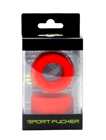 Nutt Job Set by Sport Fucker Dual Cock Ring Kit with Two Sizes - Stretchy Cock Rings