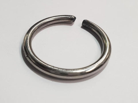 Hells Couture Oh My Steel Glans Ring Steel Construction - Cock Rings