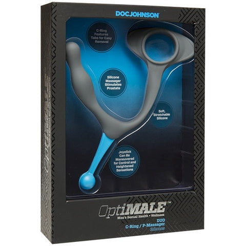 Doc Johnson Optimale Duo 35mm C Ring and Prostate Massager Dual Action - Cock Rings