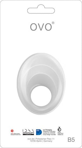 Xgen Products OVO B5 Vibrating Cock Ring with Clitoral Stimulator - Cock Rings