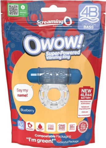 Screaming O Owow 4B Low Pitch Bass Cock Ring Deep Bass Vibrations - Ball and Cock Toys