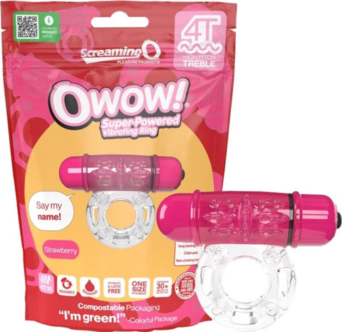 Screaming O Owow 4T High Pitch Treble Cock Ring with 5 Speed Settings - Ball and Cock Toys