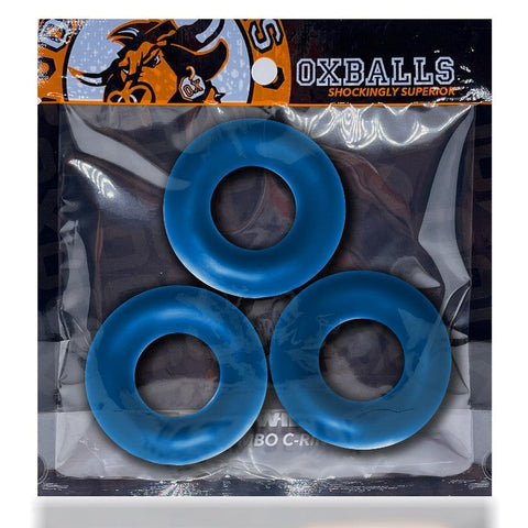 Oxballs Fat Willy Rings Non Roll Cock Ring Set - Cock Rings
