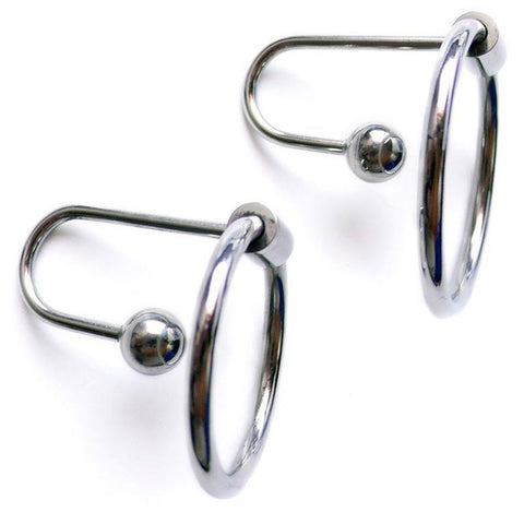 Hells Couture Pee Gym Cum Stopper & Glans Ring Medical Grade Steel - Penis Plugs