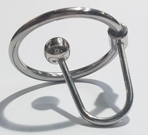 Hells Couture Pee Gym Cum Stopper & Glans Ring Medical Grade Steel - Penis Plugs