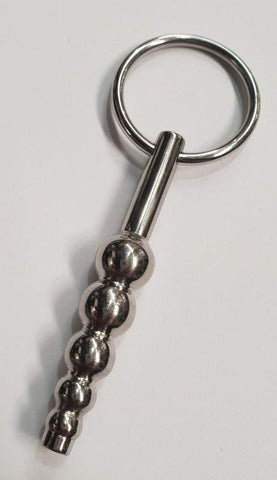 Hells Couture Peeperz Cum Thru Penis Plug Ribbed Urethral Insert - Penis Plugs