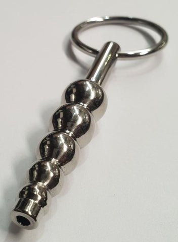 Hells Couture Peeperz Cum Thru Penis Plug Ribbed Urethral Insert - Penis Plugs