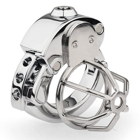 BDStyle Penis Bondage CB Chastity Lock Stainless Steel Male Device - Male Chastity
