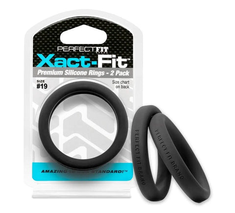 Perfect Fit Xact Fit Rings 2 Pack Cock Rings 14 Custom Sizes - Ball and Cock Toys