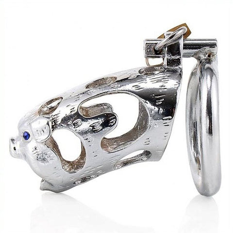 BDStyle Pig Cock Cage Steel Male Chastity Device - Male Chastity