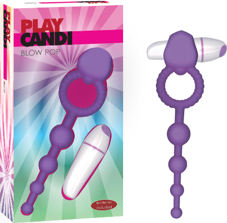 Seven Creations Play Candi Blow Pop Anal Beads Cock Ring Vibrator - Cock Rings