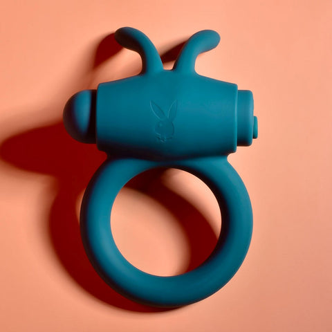 Playboy Pleasure Bunny Buzzer Vibrating Cock Ring - Vibrating Cock Rings