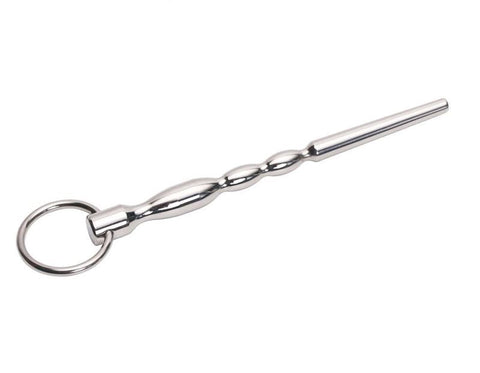 BDStyle POP Penis Plug Hollow Urethral Stimulator with Glans Ring - Penis Plugs