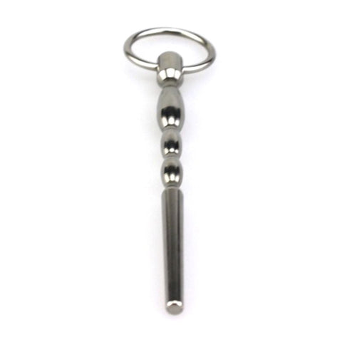 BDStyle POP Penis Plug Hollow Urethral Stimulator with Glans Ring - Penis Plugs