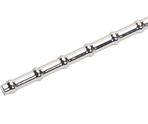 BDStyle POW Penis Plug Ribbed Beaded Design for Urethral Stimulation - Penis Plugs