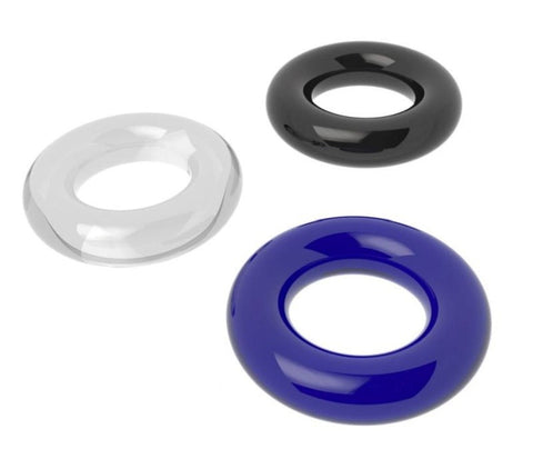 Lovetoy Power Plus Triple Donut Ring Set Three TPE Cock Rings - Cock Rings