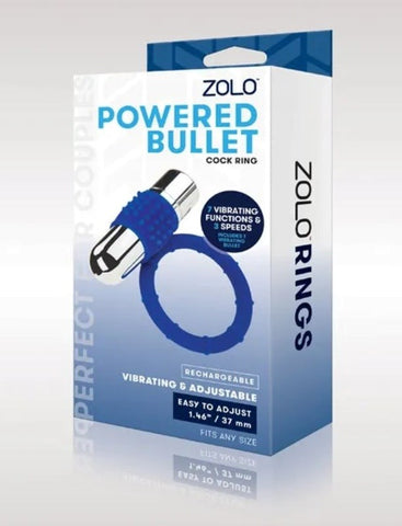 Xgen Products Powered Bullet Cock Ring Rechargeable Vibrating Enhancement - Ball and Cock Toys
