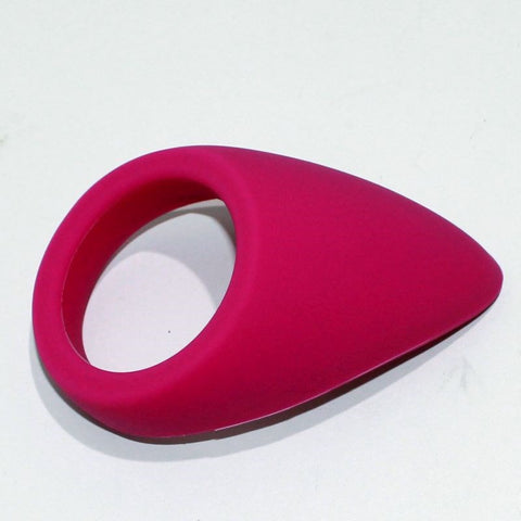 BDStyle Purple Silicone Tear Drop Cock Ring Enhanced Erection Support - Cock Rings