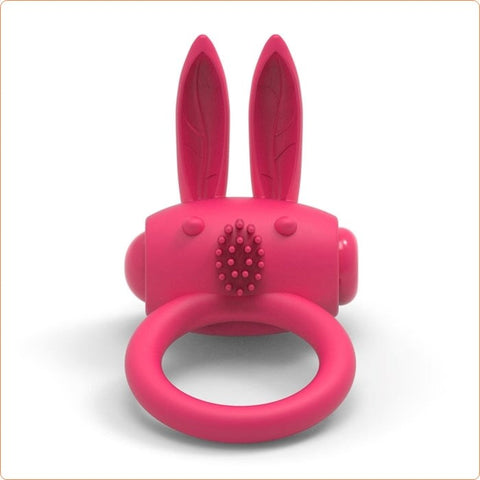 BDStyle Rabbit Love Ring Vibrating Cock Ring with Rabbit Ears - Ball and Cock Toys
