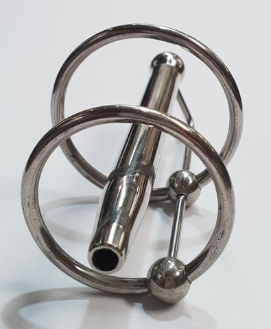 Hells Couture Real Jock Steel Penis Wand Urethral Stimulation Device - Penis Plugs