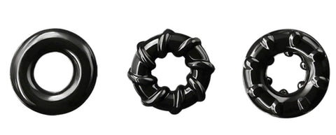 NS Novelties Renegade Dyno Rings Cock Ring Set with Stackable Design - Cock Rings
