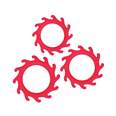 NS Novelties Renegade Gears Cock Rings 3 Ring Silicone Set - Cock Rings