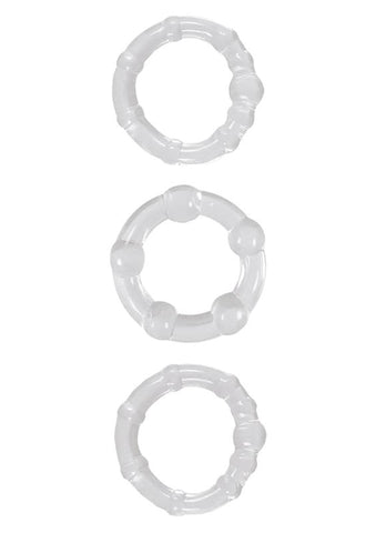 NS Novelties Renegade Intensity Rings 3 Pack Super Stretchy TPE - Cock Rings