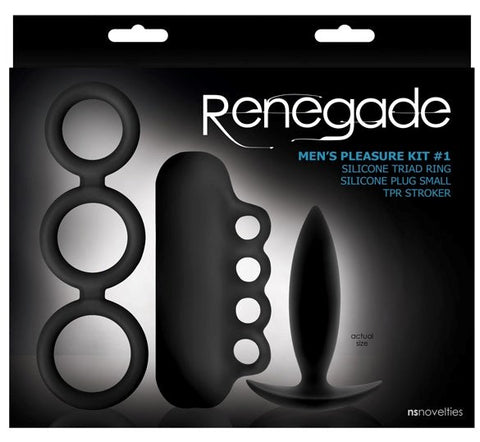 NS Novelties Renegade Mens Pleasure Kit No.1 Black Multi Component Set - Sex Kits