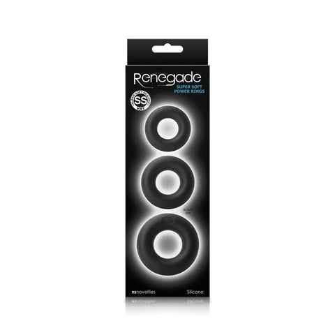 Pleasure Paradise Power Rings Ultra Soft Stretchy Cock Ring Set - Ball and Cock Toys