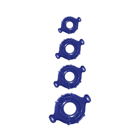NS Novelties Renegade Vitality Rings Set of Four Cock Rings - Cock Rings
