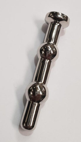 Hells Couture Ribbed Short Cock Plug Surgical Steel Urethral - Penis Plugs